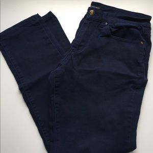 Dark blue slim jeans